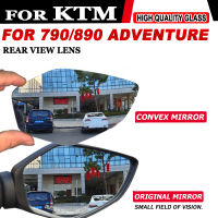 Cermin Convex Motosikal Meningkatkan Cermin Spion มองกระจกด้านข้างวิสัยทัศน์ของ790ผจญภัย ADV 790S 890 Bahagian Pengemaan