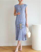 ☒№ Aiden001 Average Size Summer Pleated High Drape Floral Printing And Dyeing Temperament Commuter Casual Fashion Dress 8706