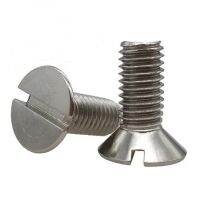 Special Offers 100Pcs/Lot DIN963 Stainless Steel Countersunk Head Slotted Screw M1.6 M2 M2.5 M3