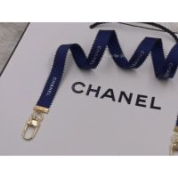 MASK STRAP สายคล้องแมส สายคล้องหน้ากาก สายคล้องแมสชาแนล Chanel Ribbon MASK STRAPS ริบบิ้นแบรนด์เนมแท้ สี Navy Blue สายคล้องแมสผู้ใหญ่ สายคล้องแมสเด็ก สายคล้องคอ สายคล้องแว่น