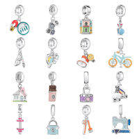 ใหม่925เงินโปรตุเกสสไตล์จี้ Charms ลูกปัด House Amulet อุปกรณ์เสริม Fit สร้อยข้อมือผู้หญิงเครื่องประดับ dangle Di gifty