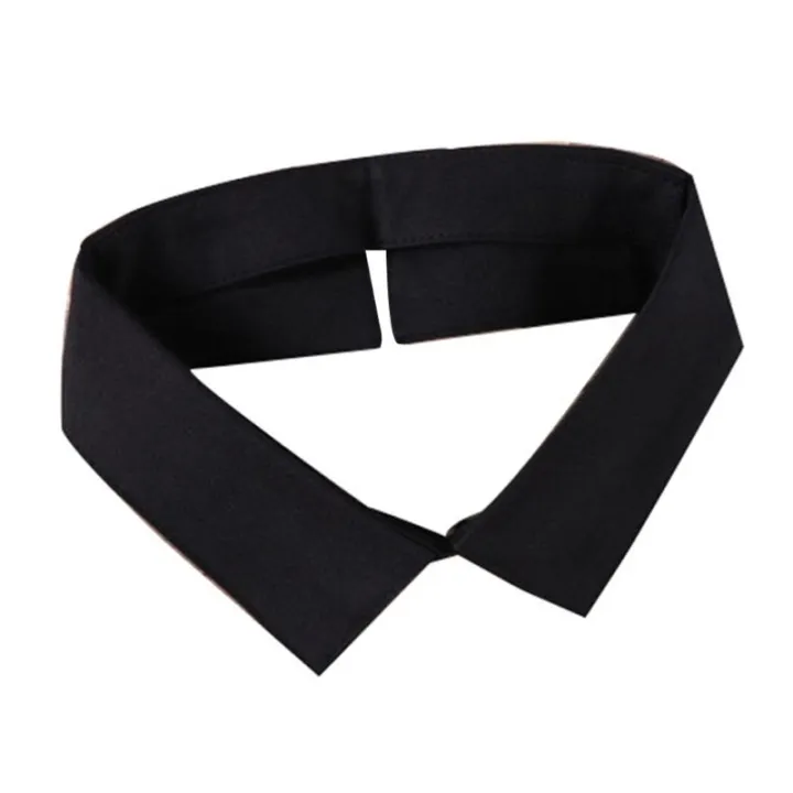 Classic Black/White Collar Shirt Fake Collar Tie Vintage