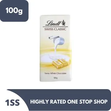 Lindt SWISS CLASSIC White Chocolate Bar, 100g