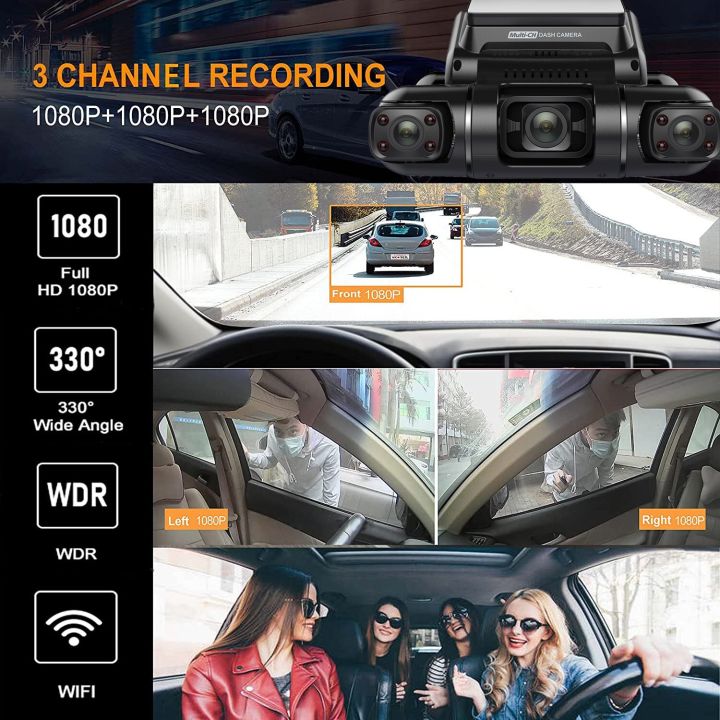 กล้องติดรถยนต์-wifi-ดีวีอาร์4ช่อง-full-hd-4-1080p-8-ir-รถตู้ไฟรถยนต์แท็กซี่เครื่องบันทึกวิดีโอการขับขี่170-จอด24ชั่วโมงที่เก็บของ256g