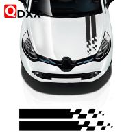 Car Stripes Hood Sticker Racing Bonnet Sport Decal For Renault Megane Clio RS Captur Sandero Espace Twingo Scenic Laguna Trafic