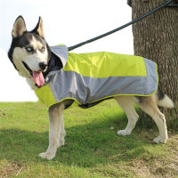 Waterproof Dog Raincoat Spring Outdoor Dog Jacket for Medium Large Dog Reflective Adjustable Hooded Mountain Wear Breathable