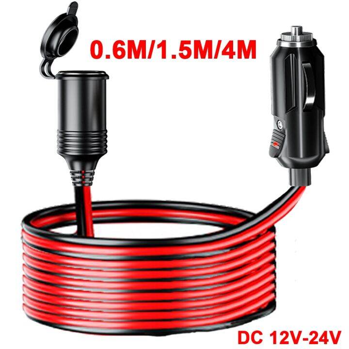 lz-12v-24v-20a-car-cigarette-lighter-extension-cord-0-6m-1-5m-4m-wire-car-splitter-charger-cable-female-socket-plug-car-accessories