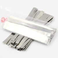 50pcs/lot 100mm Quality low resistance 99.96 pure nickel Strip Sheets for battery spot welding machine