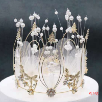 djsrg 2020 round Crown tiaras headband PARTY เค้กตกแต่งผมเครื่องประดับ