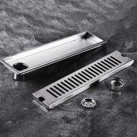 【hot】！ Mid   Side Outlet Shower Drain Floor Drainage 20-80cm Linear Waste for Kithchen