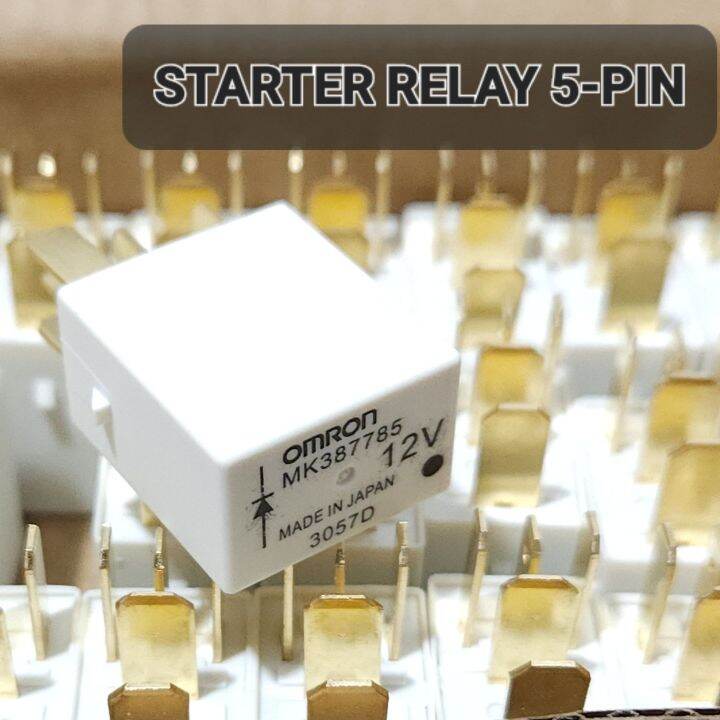 Motorcycle 5Pin 12V Starter Relay (White) 1 Pc For Honda ADV 150