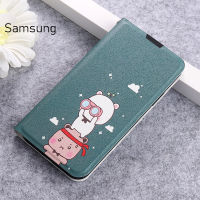 Samsung A14 5G/A34 5G/A54 5G เคสโทรศัพท์ป้องกันการกระแทกสำหรับ Samsung เคสลายการ์ตูนกระเป๋าสตางค์ฝาพับหนังธุรกิจพรีเมี่ยมเคสที่มีช่องเสียบการ์ดกระเป๋าเก็บบัตรทางธุรกิจ