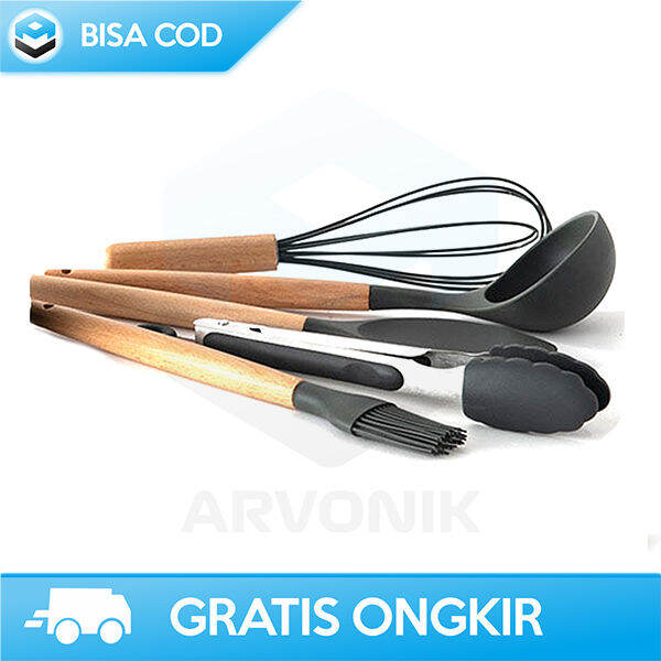 SPATULA 1 SET PERALATAN MASAK LENGKAP GLANYOMI MUDAH DIBERSIHKAN 9PCS ...