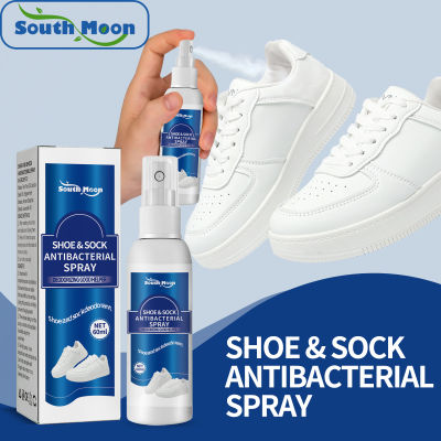 South Moon รองเท้าถุงเท้าอุปกรณ์ดับกลิ่นเท้าสเปรย์ต้านเชื้อแบคทีเรีย,ถุงเท้าที่ขจัดกลิ่นสเปรย์สิ่งประดิษฐ์สำหรับเท้ารองเท้าและถุงเท้าป้องกันเหงื่อลดกลิ่นเหม็นรองเท้าและถุงเท้าสเปรย์ระงับกลิ่นกาย (60มล.)