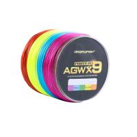 2022ขายร้อน ANGRYFISH Diominate Multicolor X9 PE 9 Strands Weaves Braided 500M/547yds Super Strong สายตกปลา15LB-100LB