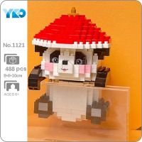 YKO 1121 Animal World Panda Solider Pet Doll Phone Computer Hook DIY Mini Diamond Blocks Bricks Building Toy for Children no Box