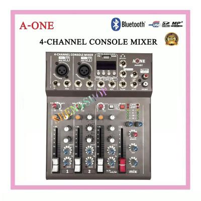 มิกเซอร์ 4ช่อง Live Mixing Studio Audio Sound Mixer Console USB ฺBLUETOOTH รุ่น A-444BT รุ่นใหม่ล่าสุด