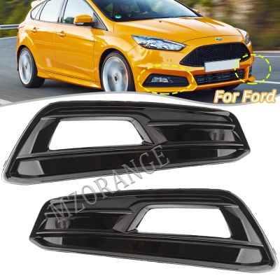 ∏❃ for Ford Focus ST 2015-2018 Front Bumper Fog Light Cover Grille Foglights Headlights Covers Frame Hole Car Parts Accessories