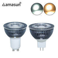 【✒】 Galxo COB LED GU10หลอดไฟ LED 85-265V MR16 LED 12V 24V 7W อลูมิเนียมพลังงานจริงกระจายความร้อนสปอร์ตไลท์ Bombillas แสงบ้าน