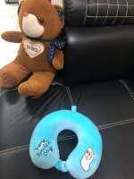 ping_un   001 หมอนรองคอ หมอนรองเดินทาง ตุ๊กตา น่ารัก มุ้งมิง สดใส สีพื้น วินเทจ