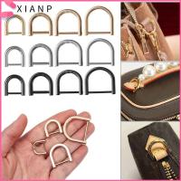 XIANP ที่จับเข็มขัด DIY หัตถกรรมเครื่องหนัง ถอดออกได้ สายรัดไหล่ หัวเข็มขัดแหวนสกรู D Ring Buckle ห่วงกระเป๋า เข็มกลัด