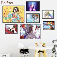 ภาพวาดการ์ตูนคุณภาพสูงอะนิเมะผ้าใบโปสเตอร์ Wall Home Decor ไม่มีกรอบ50X75cm60X90cm