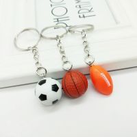 Factory outlet 2cm football rugby basketball football mobile phone computer pendant ball PVC keychain