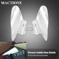 Motorcycle ABS  Saddle Shield Heat Deflectors Chrome For Indian Chief Classic Vintage Boer Chieftain 2014-2021 2022