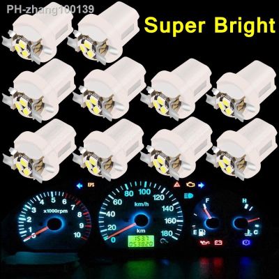 10PCS Car Instrument Lights B8.5D 509T B8.5 T5 Super Bright 2016 LED Panel Gauge Speedo Dash Lamps Auto Dashboard Cluster Bulbs