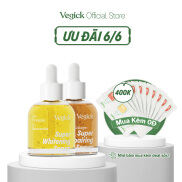 Bộ Đôi Tinh Chất Dứa Dưỡng Trắng Vegick Super Whitening Serum 30ml và Tinh
