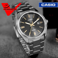 นาฬิกา  Casio MTP-1302D-1A2 นาฬิกาข้อมือชาย สายสแตนเลส รุ่น  MTP-1302D-1A2VDF - Silver/Black/Gold Veladeedee