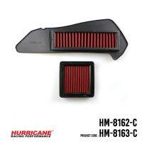 Hurricane ไส้กรองอากาศ HM-8163-C X-Max CVT By MOTOFIIX