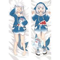 ZENGIA Anime Gawr Gura Dakimakura Pillow Case 3D Double Side Hugging Body Pillow Cover Peachskin Pillowcase