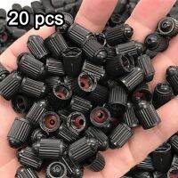 【YF】 20PCS Car Tire Valve Plastic Black Bike Tyre Caps with O Rubber Ring Covers Dome Shape Dust for Motorcycles