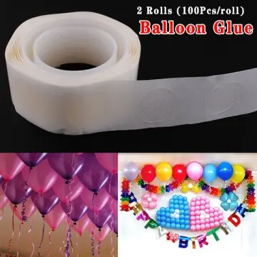 100 pcs Balloon Double Sided Adhesive Glue Dots Transparent Gel Tape Roll  Party Decorations gluedots