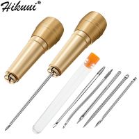 Copper Awl Set Leather Canvas Tent Shoes Sewing Awl Tapered Tools Leather Craft Needle Kit Repairing Tool Sets Hand Stitching