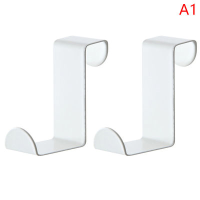 UNI 2pcs S-Shape Cabinet Door Hook Stainless Steel Hanger Key Storage Hook Punch-Fre ตกแต่งคริสต์มาส