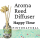 กลิ่นใหม่ Pinto Natural Aromatic Reed Diffuser ก้านไม้หอมปรับอากาศ กลิ่นแฮปปี้ไทม์ Happy Time 50ml. และ 100ml.