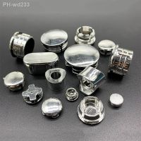 10Pcs Electroplated Plastic Plug Silver Round Pipe Plugs Bung Insert Stopper Stainless Steel Tube Blanking End Cover Caps