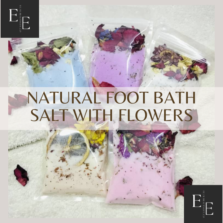 Natural Foot Bath Salt Flower Bath Foot Soak Garam Rendam Kaki Garam ...