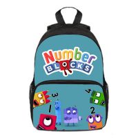 【LZ】☑ↂ☇  Mochila 3D Numberblocks para meninos e meninas Anime Cartoon Schoolbag saco de estudantes do ensino fundamental e médio Number Blocks