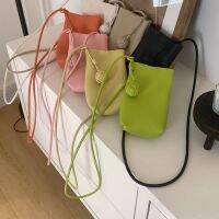 กระเป๋าโทรศัพท์กระเป๋าถือหนัง PU APPREN Crossbody กระเป๋าสตางค์ใส่โทรศัพท์ได้แนวตั้งพียูหนัง INS หญิงเลดี้สาว