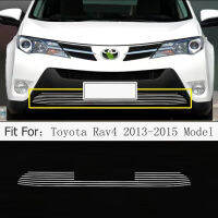 Toyota Rav4 Car Bumper Net Front Accessories Stainless Steel Material for 2013 2014 2015 Model（Mirror Silver）