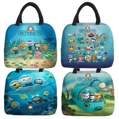 Octonauts Kids Lunch Bags Insulated Cold Picnic Carry Case Thermal Portable Lunch Bag Boys Girls Lunch Box Shell Shape Tote