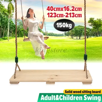 Rope Tree Swing for Garden Outdoor/indoor Wooden Swing Seat Kids