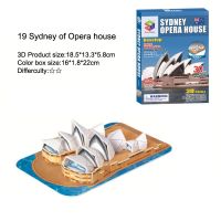 Tourist Souvenirs World Famous Places Arechitectural Landmark Models 3D Children Early Education Paper Jigsaw Puzzle Toys DDJ