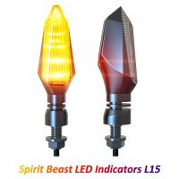 ไฟกะพริบ LED รถจักรยานยนต์ Spirit Beast ไฟไฟเลี้ยวสีเหลืองกระพริบสำหรับ Suki GSXR 600 K7 CBR650F MSX125 FZ6 Z750 XJ6