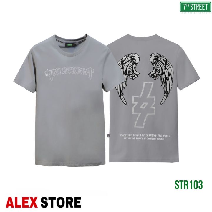 เสื้อยืด-7th-street-ของแท้-รุ่น-str-t-shirt-cotton100