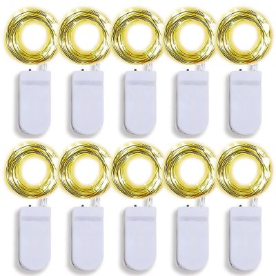 10 Pack Led Fairy Lights Battery Operated String Lights Firefly Starry Moon Lights for DIY Wedding Party Bedroom Patio Christmas
