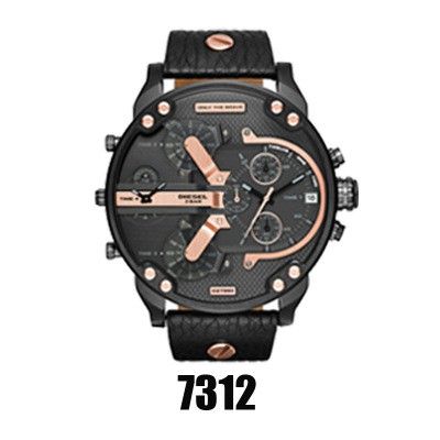 นาฬิกาข้อมือสายหนังสำหรับผู้ชายสไตล์ดีเซล (DZ7314)
